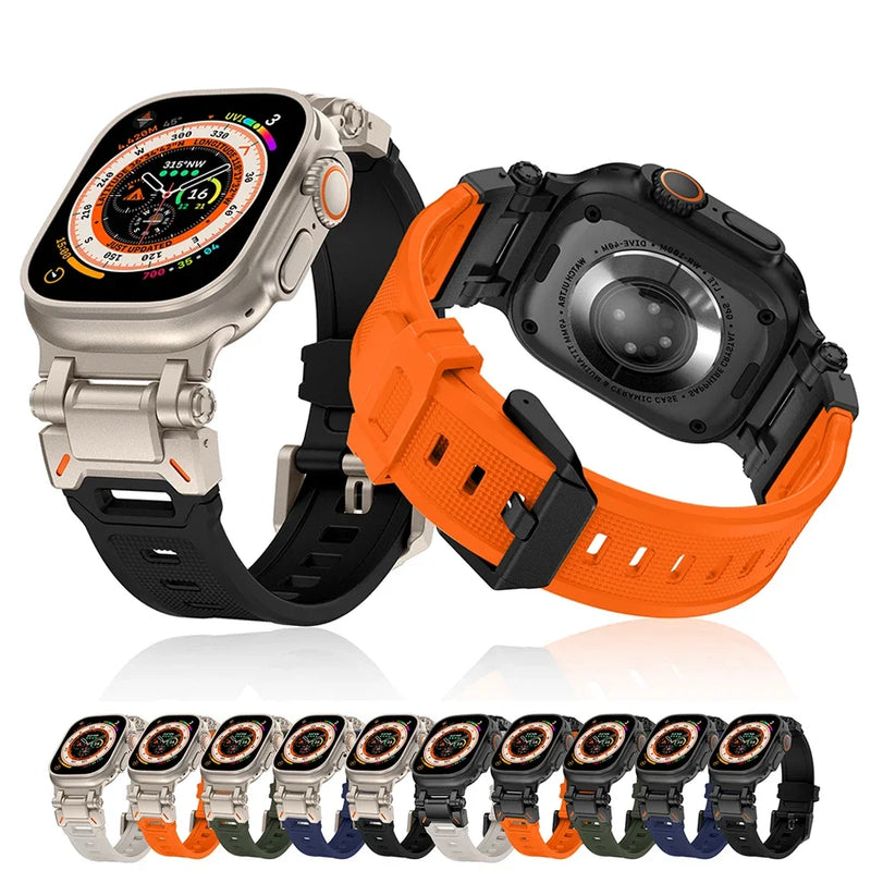 Pulseira de Silicone TPU Saint Rock Masculina - R22